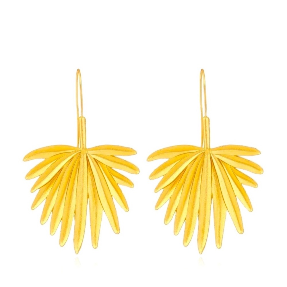 🍒3/$30 New Zara Palm Frond Earrings